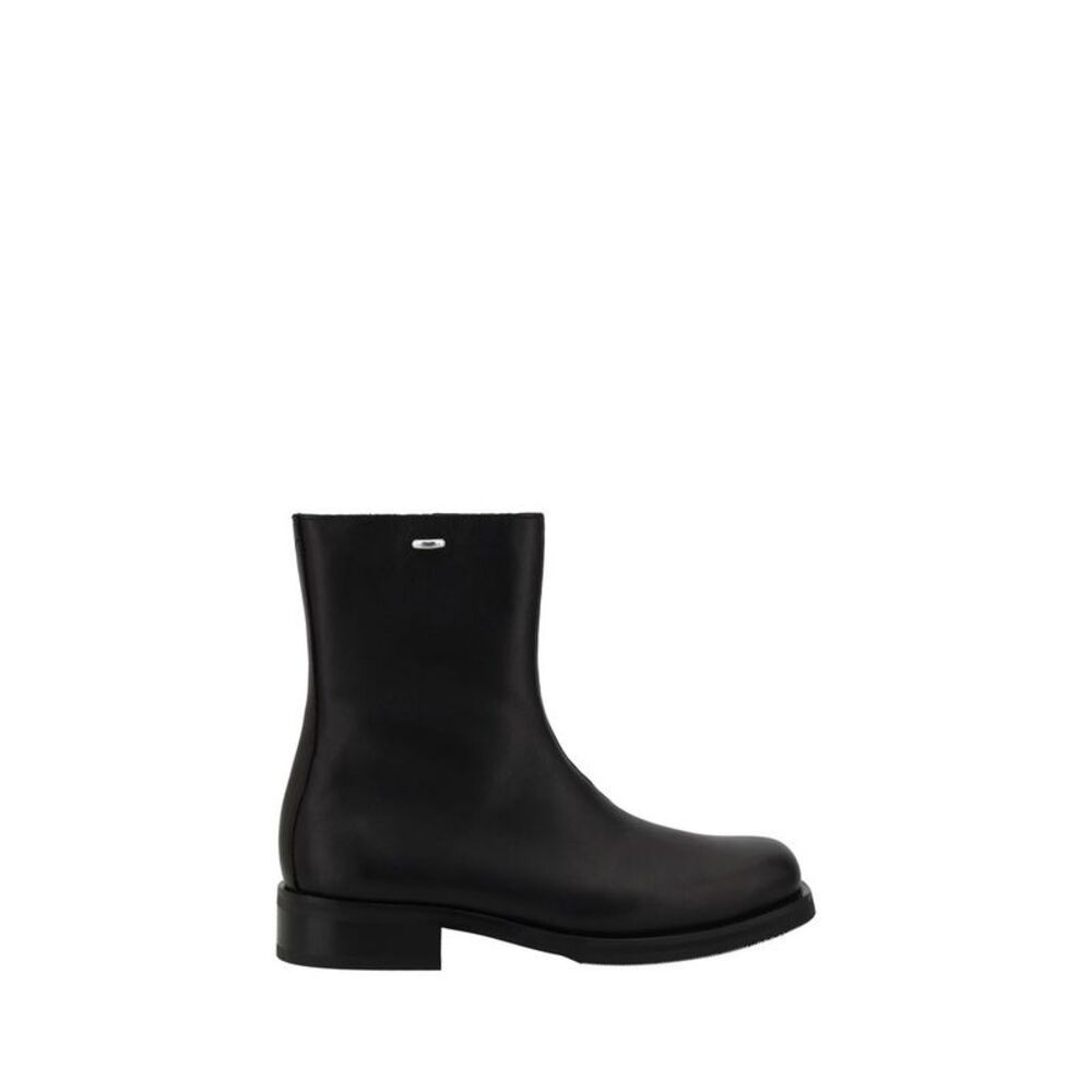 Our Legacy Black Calf Leather Bos Taurus Ankle Men's Boots